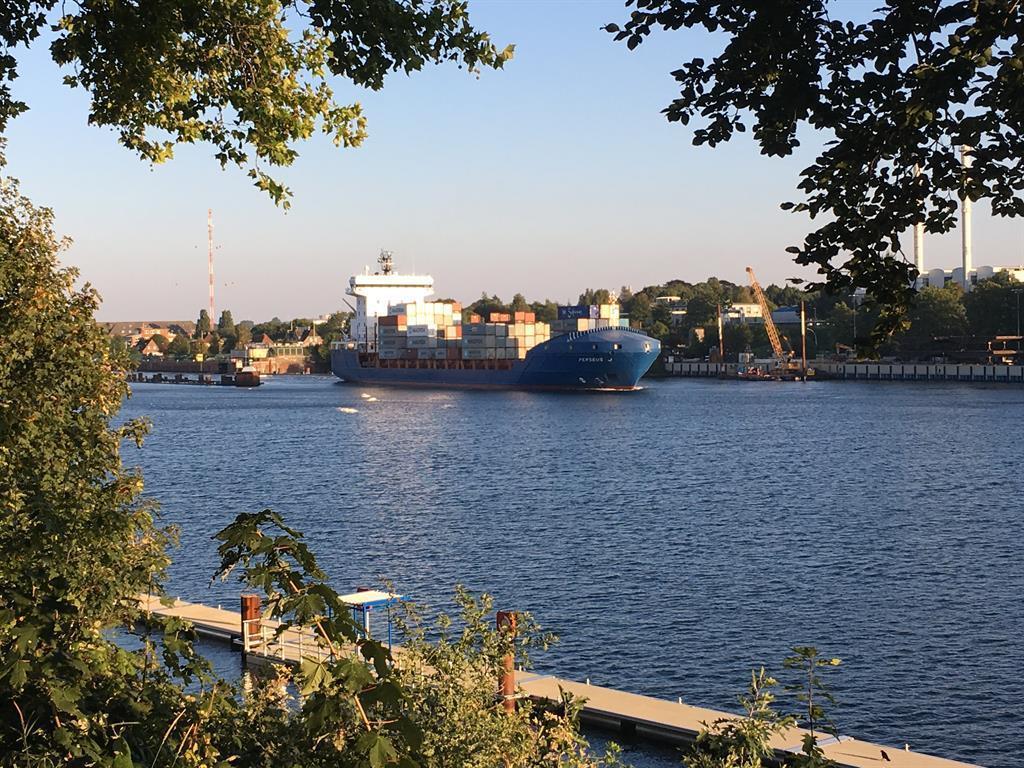 Ferienwohnung Kiel - Kanalblick Exterior foto